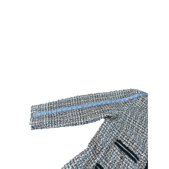 Talbots Petite Blazer Gray Black Metallic Tweed Twee Office Work Career Size 18P - Picture 12 of 13